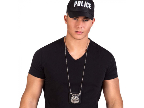 Insignă de ofițer de poliție în portofel - 1 buc.