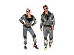 Costum anii '80 - trening argintiu reflectorizant