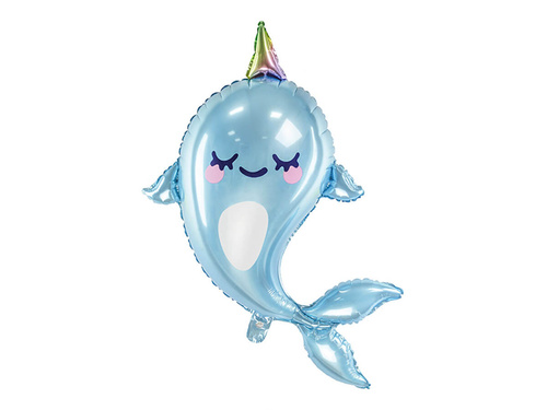Balon folie Narwhal - 53 x 87 cm - 1 buc.