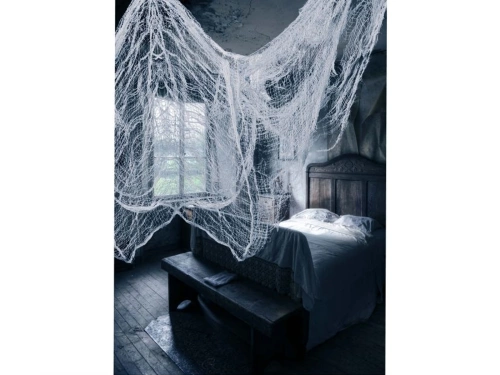 Plasă albă de Halloween - 76 x 228 cm - 1 buc.