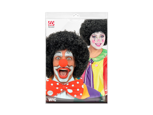 Negru clovn peruca afro păr