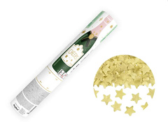 Tub auriu de șampanie cu stele aurii - 20 cm - 1 buc.