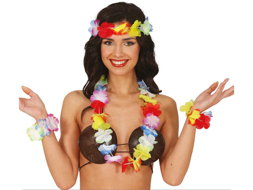 Set - set hawaiian colorat - 4 piese
