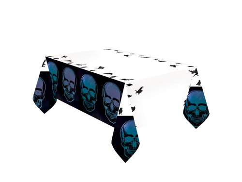 Față de masă de hârtie Halloween Skulls - 120 x 180 cm - 1 buc.