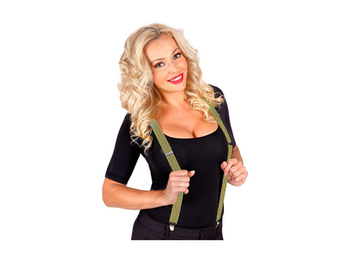 Bretele din lurex auriu