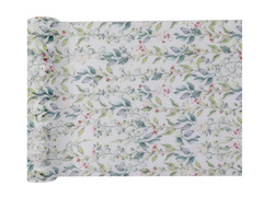 Decor de masă cu frunze verzi - 26 cm x 3 m - 1 buc.