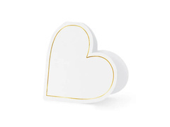 Cărți de vizită pentru masa Hearts - 15,7 x 22 cm - 10 buc.