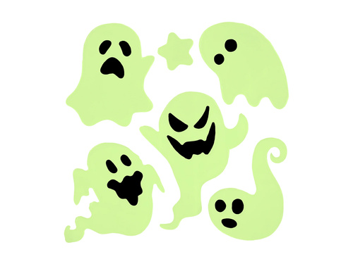 Gel fluorescent autocolant pentru ferestre Fantome - 1 set