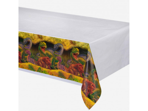 Pânză de masă aniversară Dinozauri - 108 x 180 cm - 1 buc.