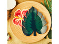 Farfurii cu frunze tropicale - 24cm x 20cm - 8 buc.