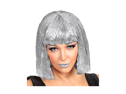 Peruca argintie Glitzy Vegas