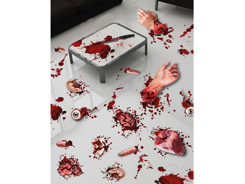 Autocolante pentru organe de amputat pentru Halloween - 2 buc.