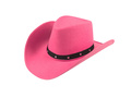 Pălărie de cowboy roz - 1 buc.