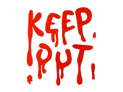 Autocolante cu gel pentru sânge "Keep Out" - 1 set