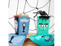 Cutii popcorn Halloween Monștri - 6 buc.