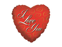 Balon din folie inima te iubesc - 18" - 1 buc.