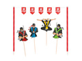 Set decorațiuni pentru tort Ninja - 5 buc.