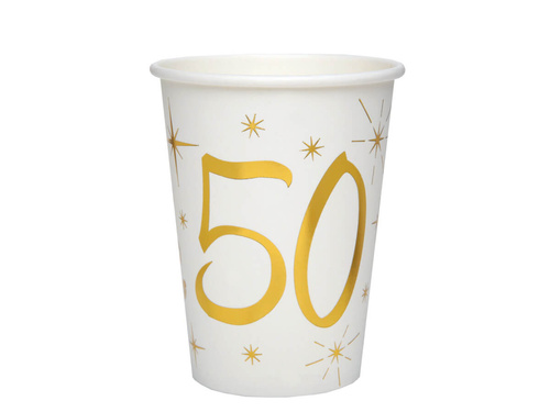 50th birthday 50th birthday cups - 10 buc.