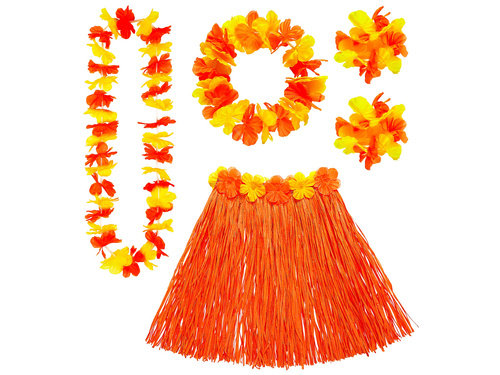 Set Hawaiian portocaliu - 5 piese