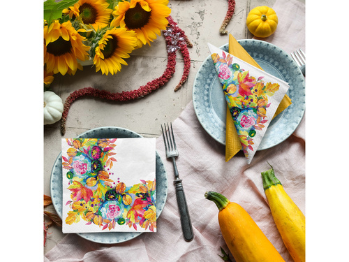 Șervețele cu compoziție de toamnă - 33 cm - 20 buc.