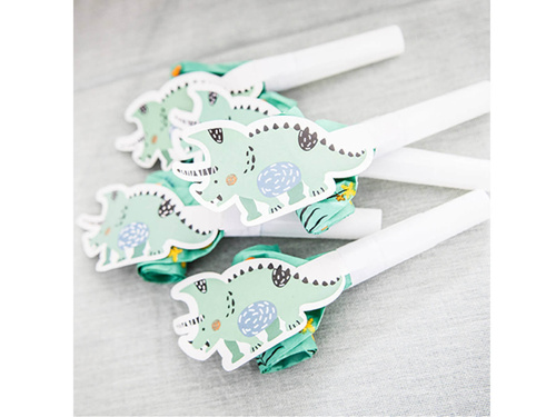 Fluierașe cu role dinozauri - 6 buc.