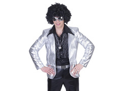 Jachetă disco argintie