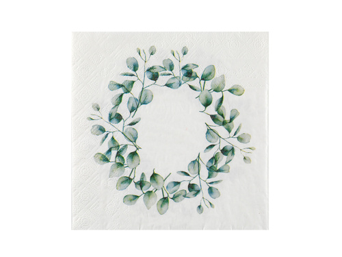 Șervețele cu frunze de eucalipt - 33 cm - 20 buc.