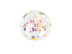Balon de folie Unicorn Happy Birthday - 45 cm - 1 buc.