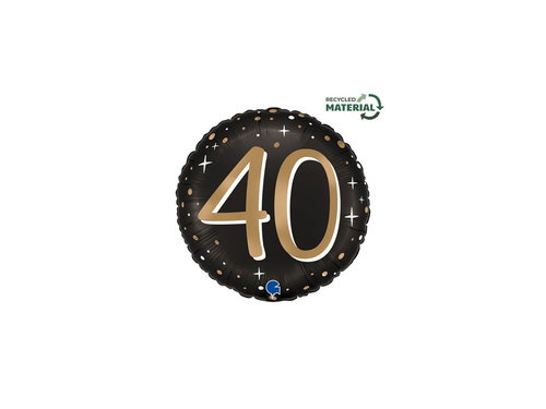 Sparkling 40 - 14" balon rotund din folie - 1 buc.