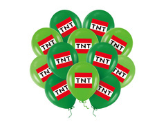 TNT Pixels baloane imprimate - 30 cm - 12 buc.