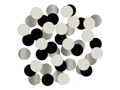 Confetti auriu, bej și negru Cercuri - 14 g