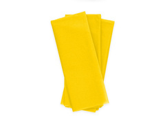 Hârtie decorativă de împachetat cadouri galbenă - 50 x 70 cm - 10 buc.