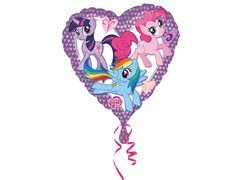Balon cu inima din folie My Little Pony - 45 cm - 1 buc.