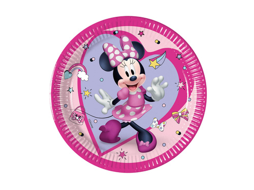 Farfurii aniversare Minnie Mouse - 20 cm - 8 buc.