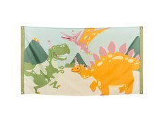 Dino Party Birthday Flag - 90 x 150 cm - 1 buc.