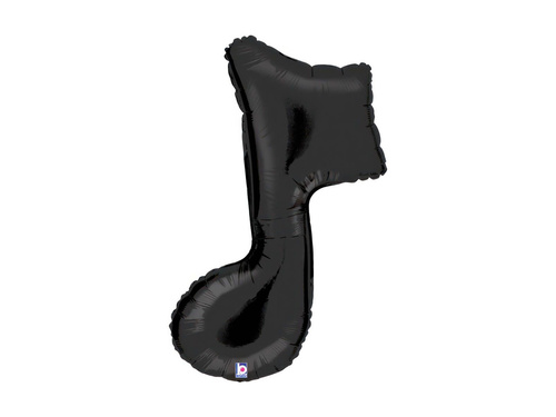 Forma balon folie negru nota - 30" - 1 buc.