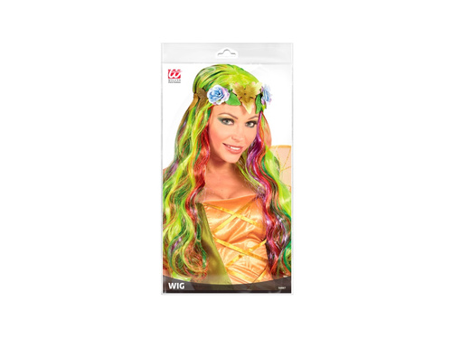 Peruca Flower Fairy cu bentiță de flori