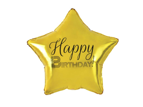 Balon cu steluță aurie - 48 cm - 1 buc.
