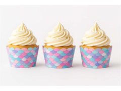 Cazuri pentru prăjituri Mermaid - 6 buc.