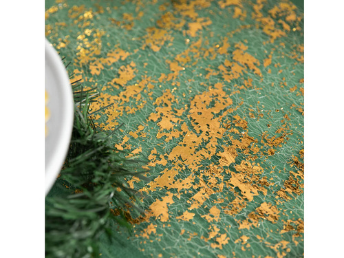 Decorațiune de masă lucioasă - auriu - 28 cm x 3 m - 1 buc.