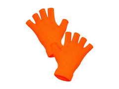 Mănuși portocalii neon fără degete