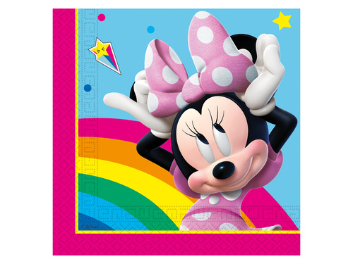 Șervețele aniversare Minnie Mouse - 33 cm - 20 buc.