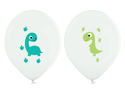 Baloane imprimate Happy Dinosaurs - 37 cm - 6 buc.