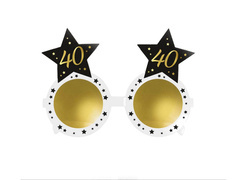 Ochelari stea pentru a 40-a aniversare - 1 buc.