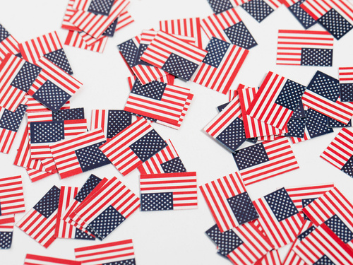 Confetti cu steagul SUA - 150 buc.