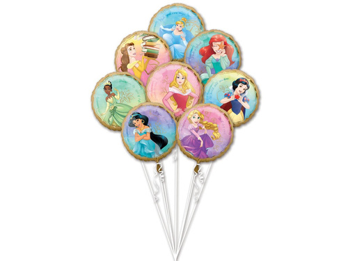 Buchet de baloane din folie Princess - 1 kpl.