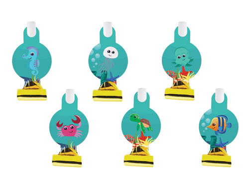 Fluierături de trompetă desfășurate în lumea subacvatică - 6 buc