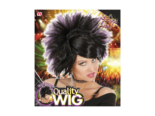 Rock Princess peruca negru și violet