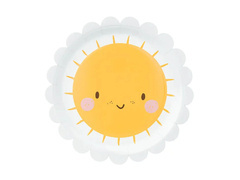 Farfurii de hârtie Sunshine - 18 cm - 6 buc.