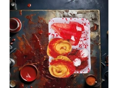 Tavă cu părți ale corpului